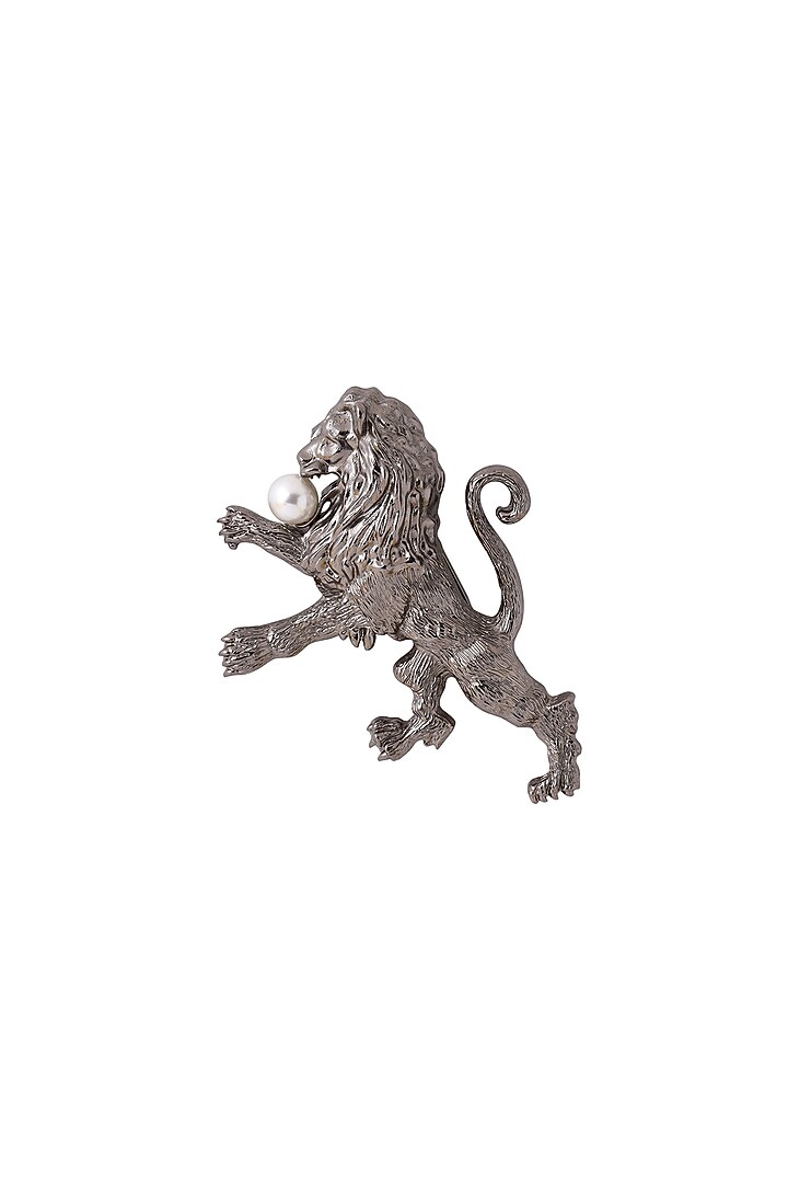 Antique Black Finish Fireball Lapel Pin by Cosa Nostraa at Pernia's Pop Up Shop