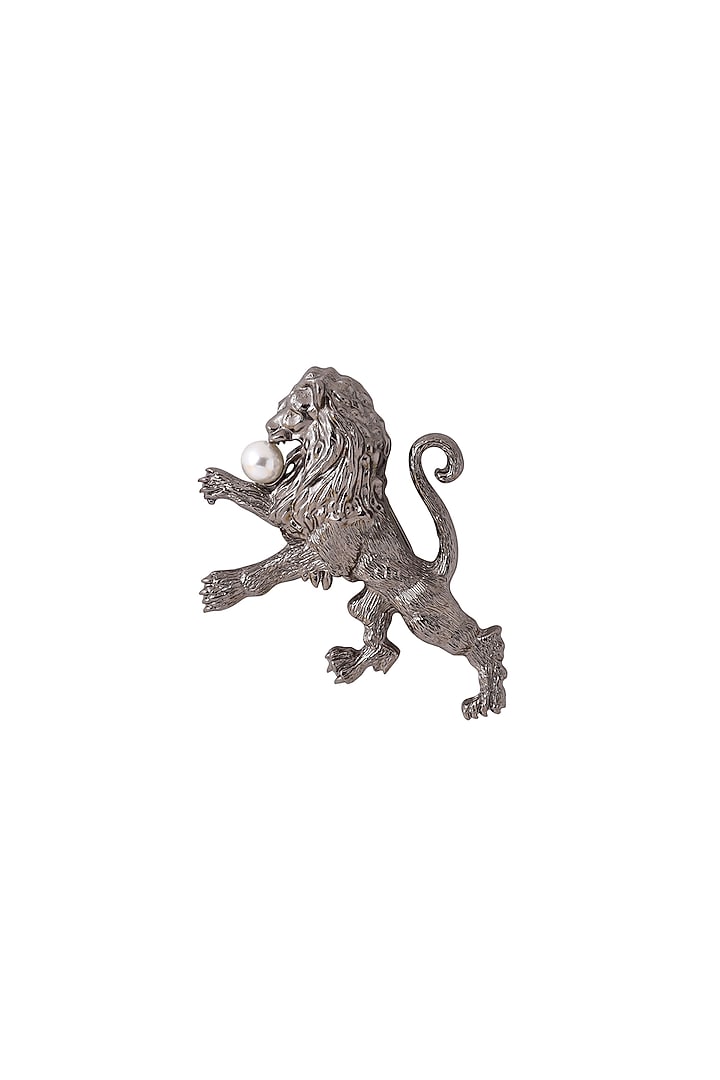 Antique Black Finish Fireball Lapel Pin (Set of 2) by Cosa Nostraa at Pernia's Pop Up Shop
