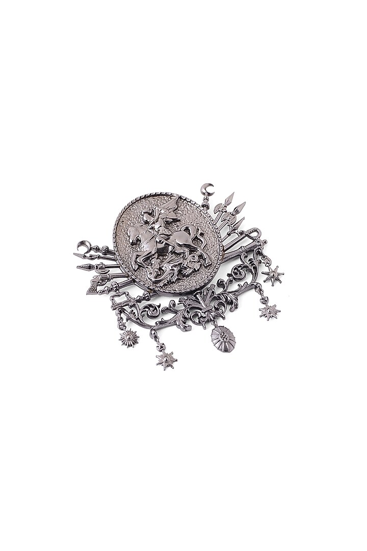 Antique Black Finish Warrior Prince Brooch by Cosa Nostraa at Pernia's Pop Up Shop
