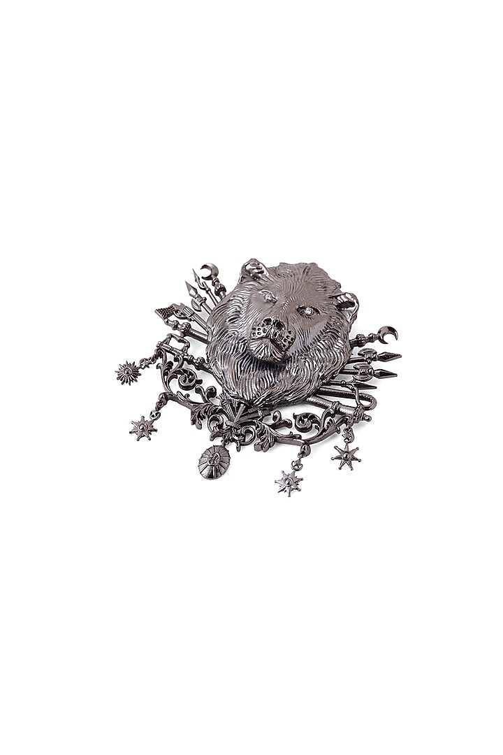 Antique Black Finish Ottoman Brooch by Cosa Nostraa at Pernia's Pop Up Shop