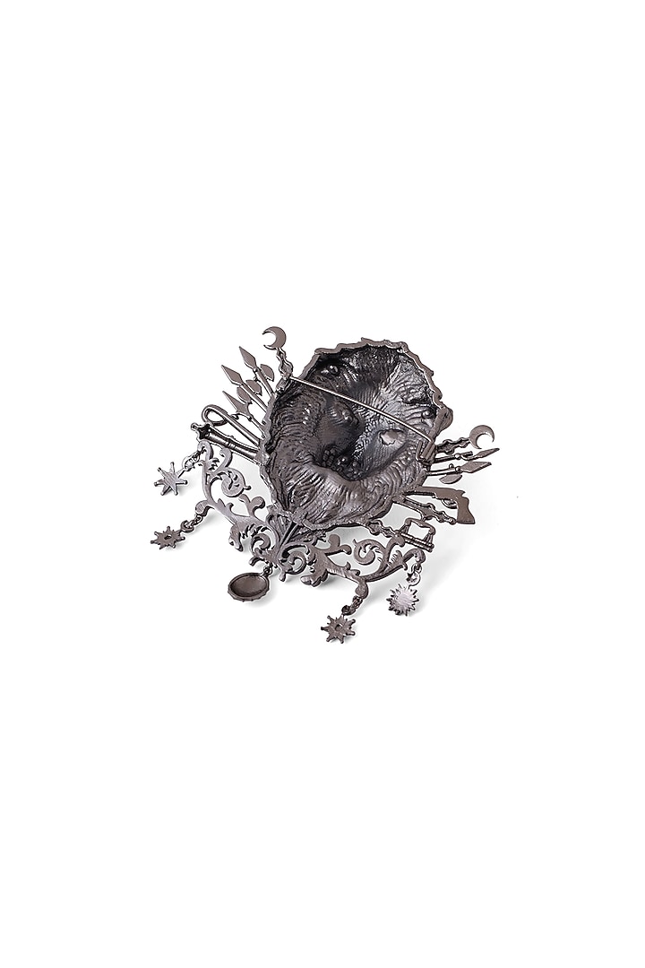 Antique Black Finish Ottoman Brooch by Cosa Nostraa at Pernia's Pop Up Shop