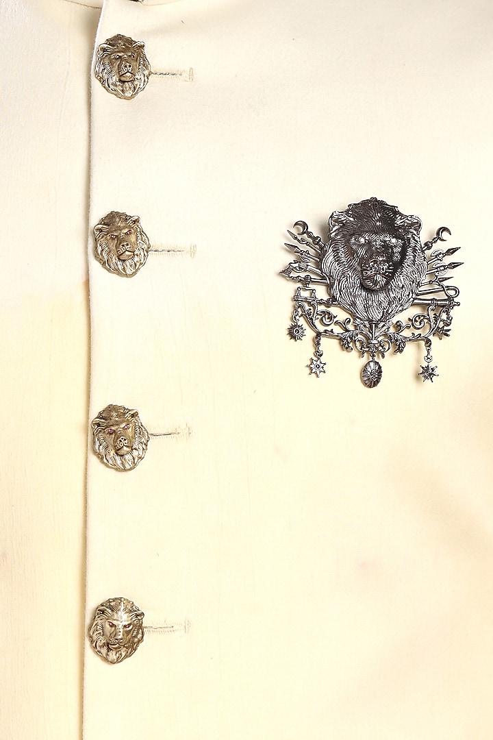 Antique Black Finish Ottoman Brooch by Cosa Nostraa at Pernia's Pop Up Shop
