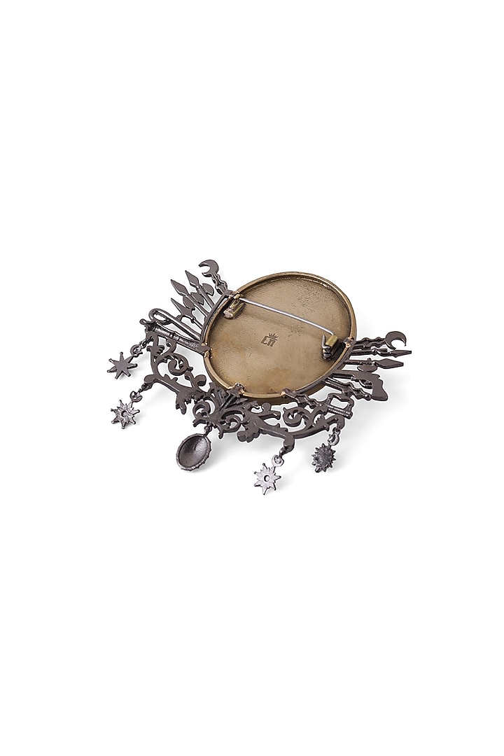 Two-Tone Finish Warrior Prince Brooch by Cosa Nostraa at Pernia's Pop Up Shop