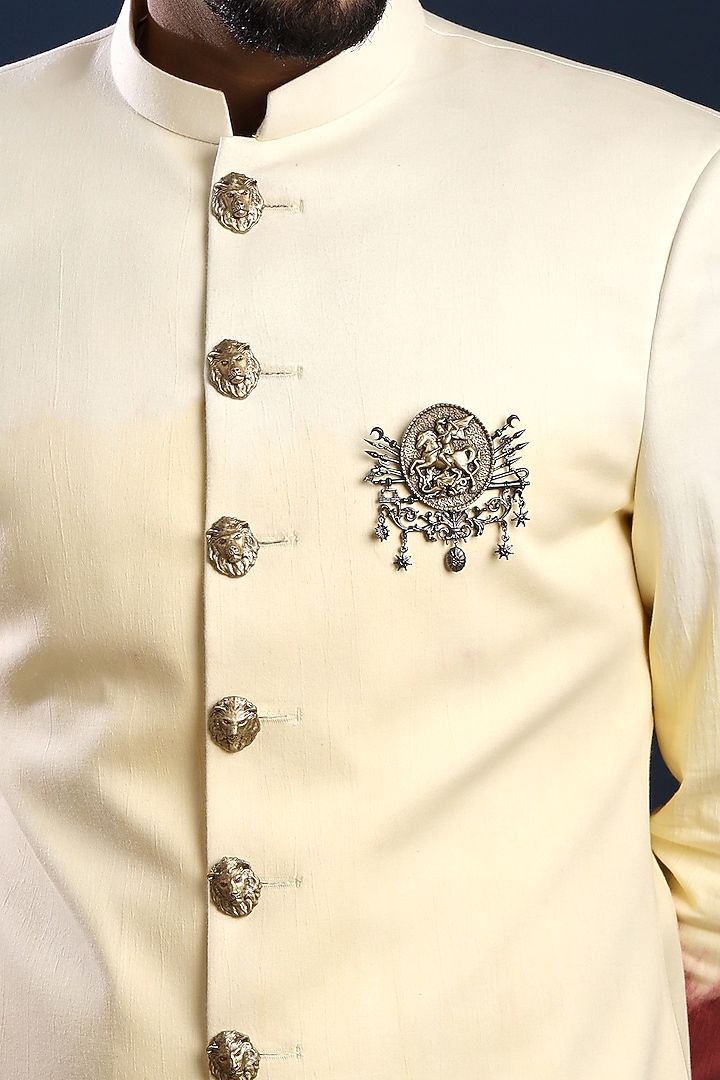 Two-Tone Finish Warrior Prince Brooch by Cosa Nostraa at Pernia's Pop Up Shop