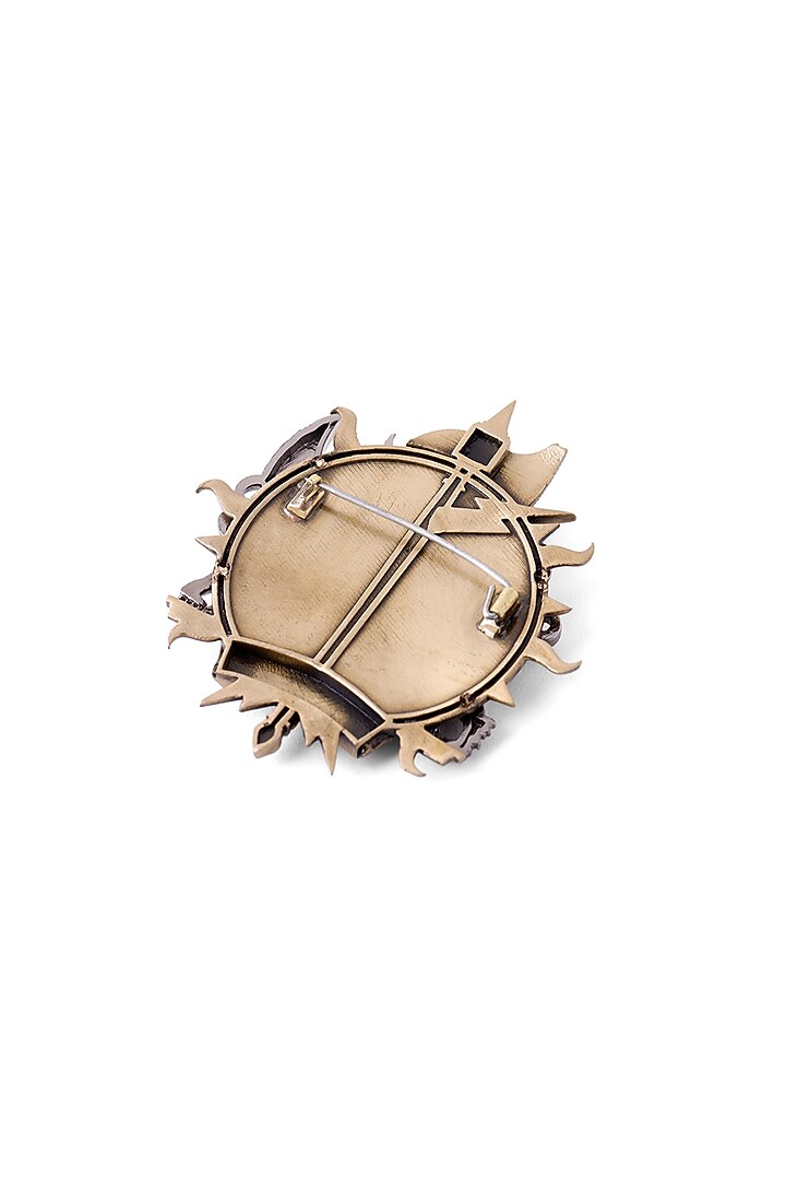 Two-Tone Finish Victory Brooch by Cosa Nostraa at Pernia's Pop Up Shop