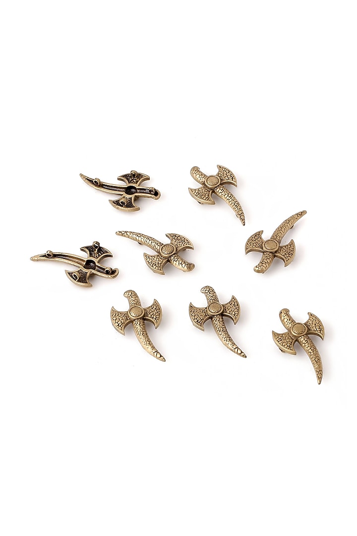 Antique Gold Sword Of Mercy Buttons (Set of 7) by Cosa Nostraa at Pernia's Pop Up Shop