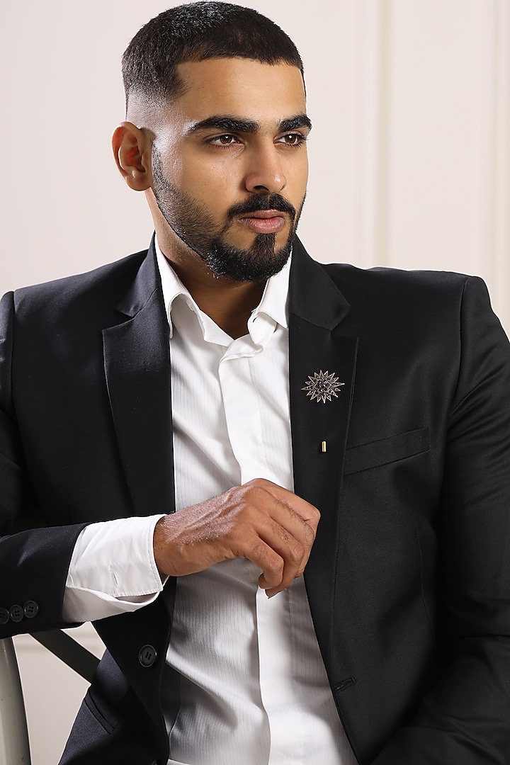 Antique Gold Starry Story Lapel Pin by Cosa Nostraa at Pernia's Pop Up Shop
