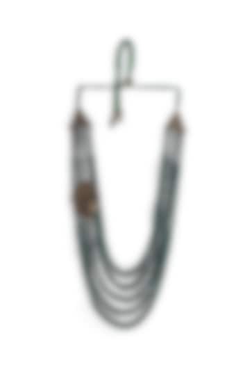 Green Aventurine Beaded Layered Mala by Cosa Nostraa at Pernia's Pop Up Shop