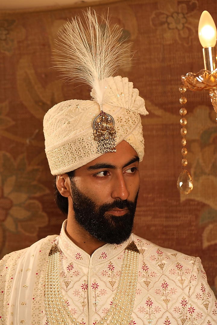 Antique Gold Feather Kalangi by Cosa Nostraa at Pernia's Pop Up Shop