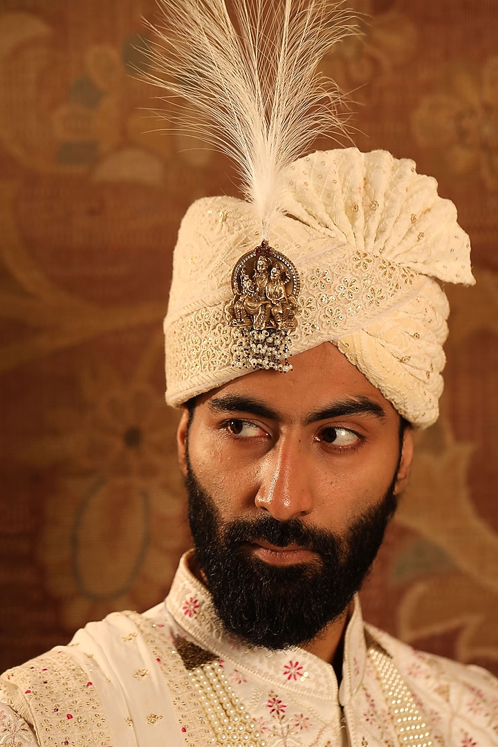 Antique Gold Feather Kalangi by Cosa Nostraa at Pernia's Pop Up Shop
