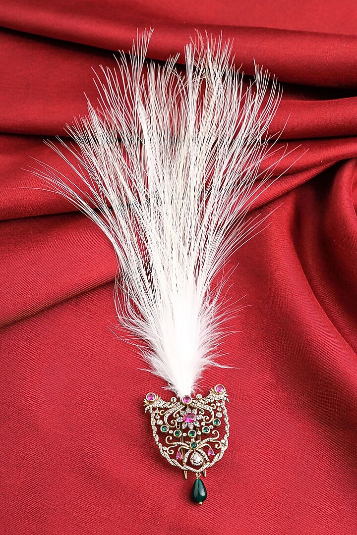 Antique Gold Feather Kalangi by Cosa Nostraa at Pernia's Pop Up Shop