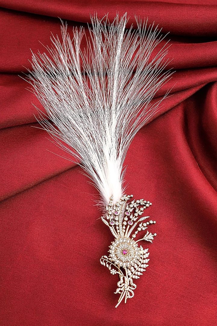 Antique Gold Feather Kalangi by Cosa Nostraa at Pernia's Pop Up Shop