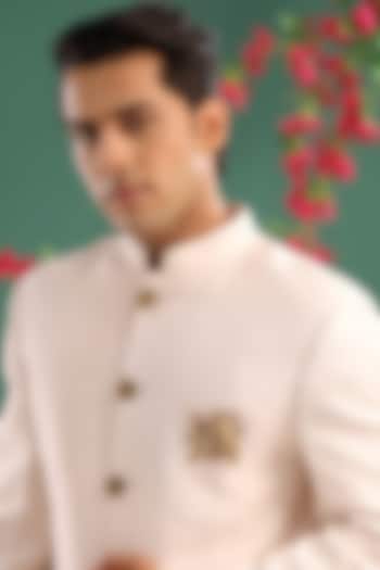 Antique Gold Red Stone Swarna Pakshi Brooch by Cosa Nostraa at Pernia's Pop Up Shop