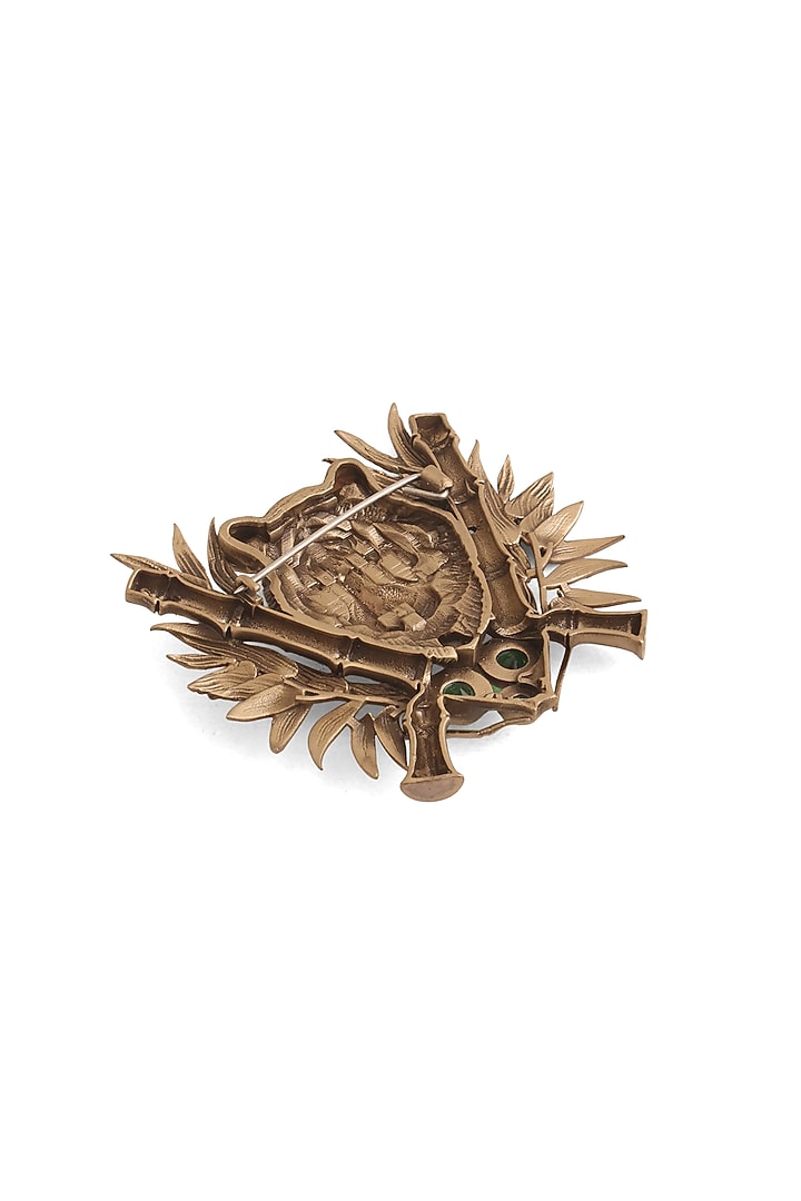 Antique Gold Royal Bengal Tiger Brooch by Cosa Nostraa at Pernia's Pop Up Shop