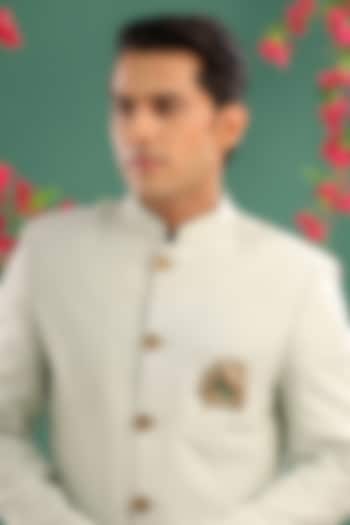 Antique Gold Emerald Green Stone Parrot Brooch by Cosa Nostraa at Pernia's Pop Up Shop