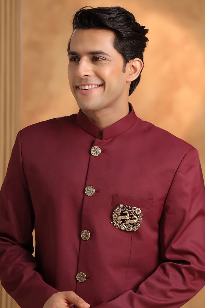 Antique Gold Dancing Deer Brooch by Cosa Nostraa at Pernia's Pop Up Shop