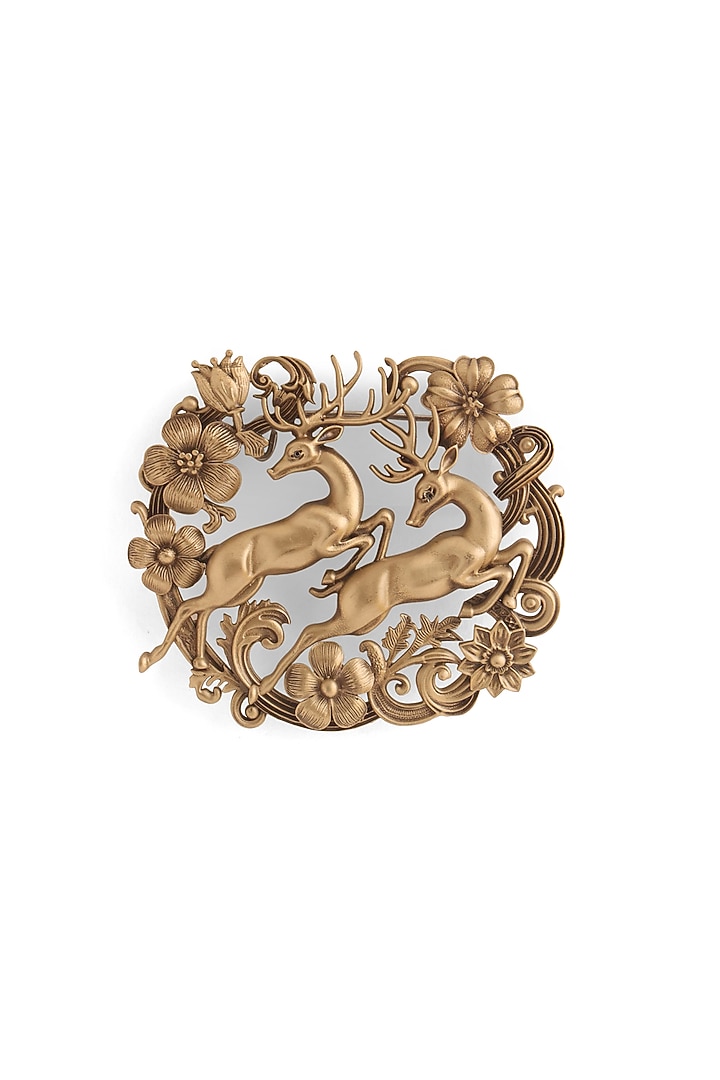 Antique Gold Dancing Deer Brooch by Cosa Nostraa at Pernia's Pop Up Shop