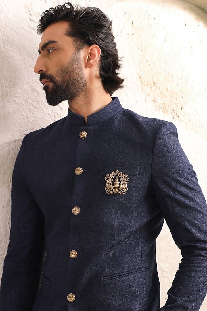 Antique Gold Temple Guardian Brooch by Cosa Nostraa at Pernia's Pop Up Shop