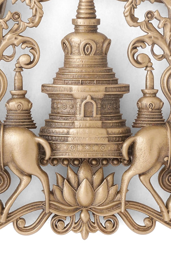 Antique Gold Temple Guardian Brooch by Cosa Nostraa at Pernia's Pop Up Shop