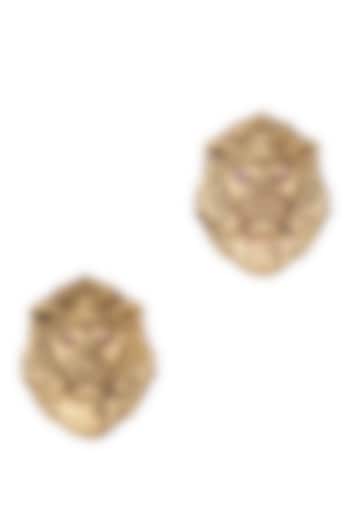 Antique Gold Lion Brooch Set by Cosa Nostraa