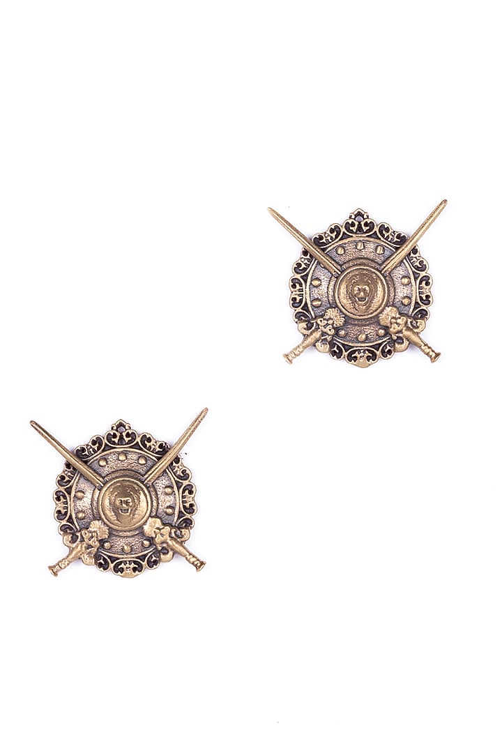 Antique Gold Maharaja Brooch Set by Cosa Nostraa at Pernia's Pop Up Shop