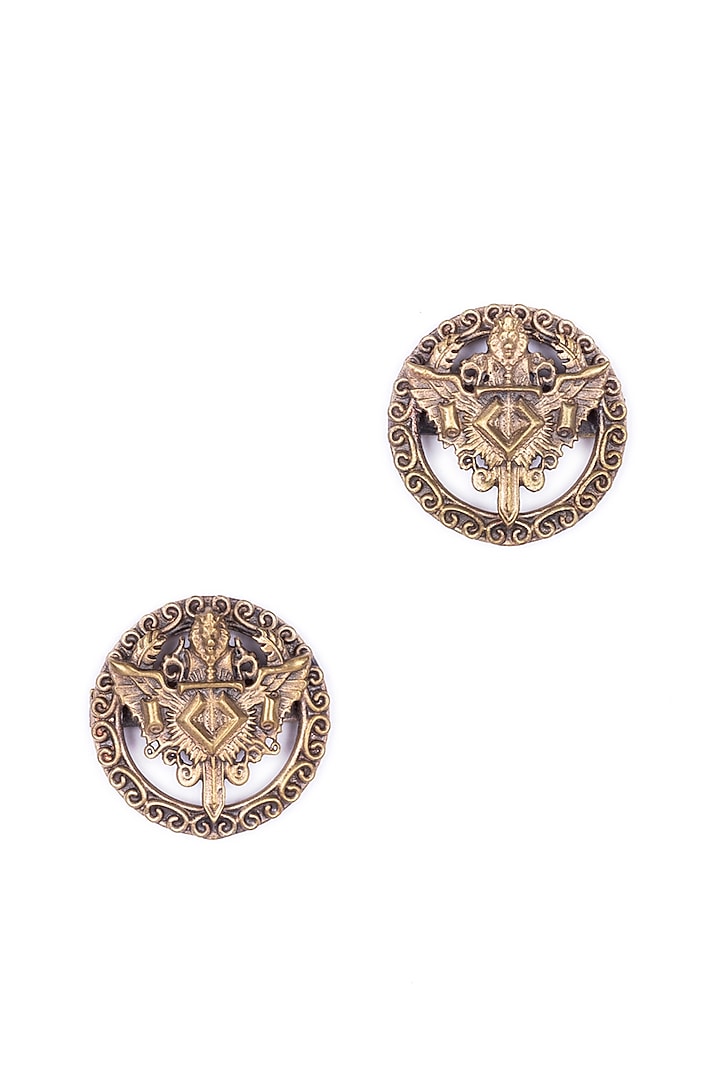 Antique Gold Hudson Hawk Eagle Brooch Set by Cosa Nostraa at Pernia's Pop Up Shop