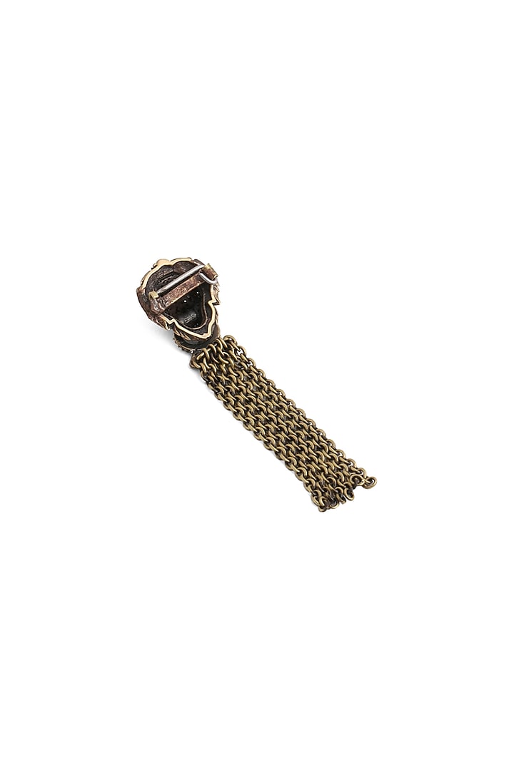 Antique Gold Brass Lion Brooch by Cosa Nostraa at Pernia's Pop Up Shop