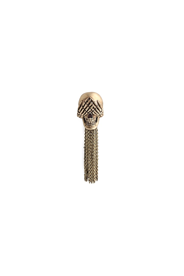 Antique Gold Skull Brooch by Cosa Nostraa at Pernia's Pop Up Shop