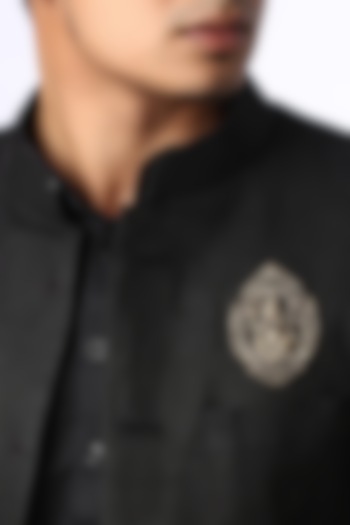 Antique Gold Brass Lord Ganesha Handcrafted Brooch by Cosa Nostraa at Pernia's Pop Up Shop