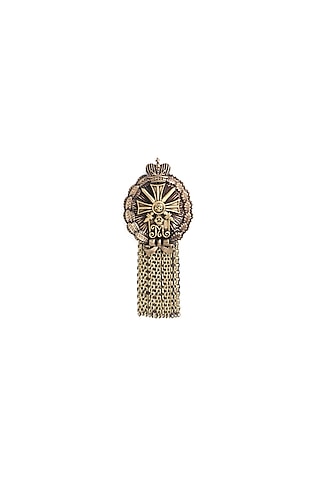 Antique Gold Brass Richardson Brooch by Cosa Nostraa