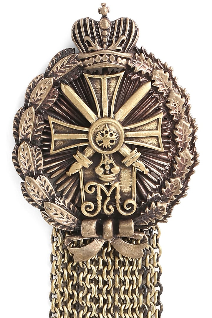 Antique Gold Brass Richardson Brooch by Cosa Nostraa at Pernia's Pop Up Shop