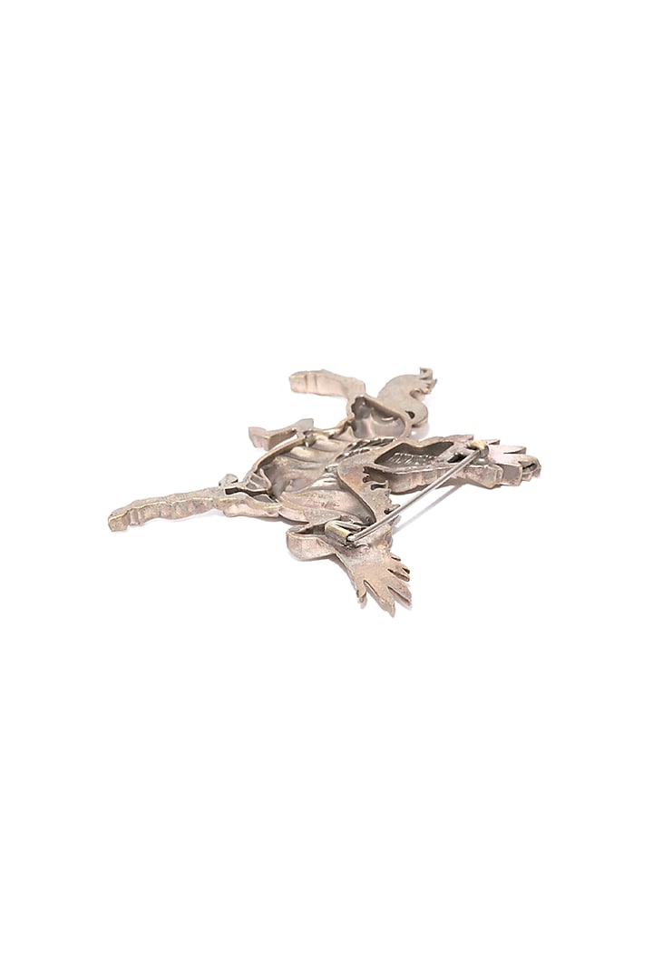 Antique Gold Brass Pegasus Horse Brooch by Cosa Nostraa at Pernia's Pop Up Shop