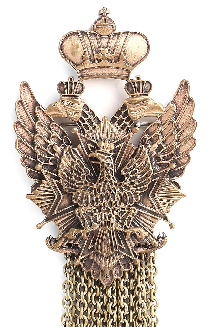 Antique Gold Duo Phoenix Brooch by Cosa Nostraa at Pernia's Pop Up Shop