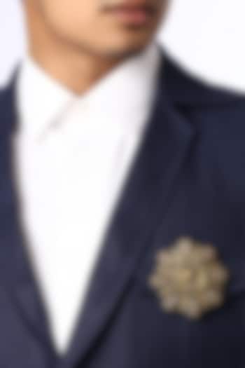 Antique Gold Brass Rising Horse Coin Brooch by Cosa Nostraa at Pernia's Pop Up Shop