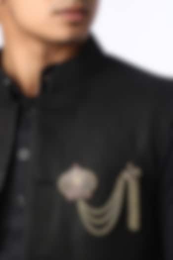 Antique Gold Brass Majestic Crown Brooch by Cosa Nostraa at Pernia's Pop Up Shop