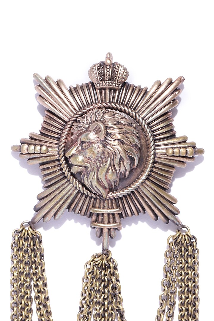 Antique Gold Lion Brooch by Cosa Nostraa at Pernia's Pop Up Shop