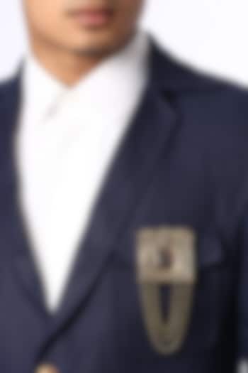 Antique Gold Brooch With Glass Stone by Cosa Nostraa at Pernia's Pop Up Shop