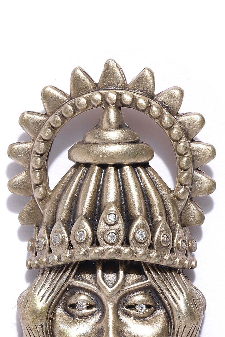 Antique Gold Lord Hanuman Brooch by Cosa Nostraa at Pernia's Pop Up Shop