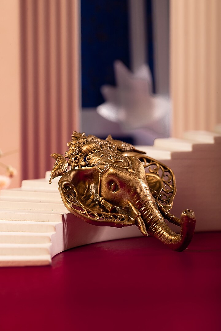 Antique Gold Finish Brooch by Cosa Nostraa at Pernia's Pop Up Shop