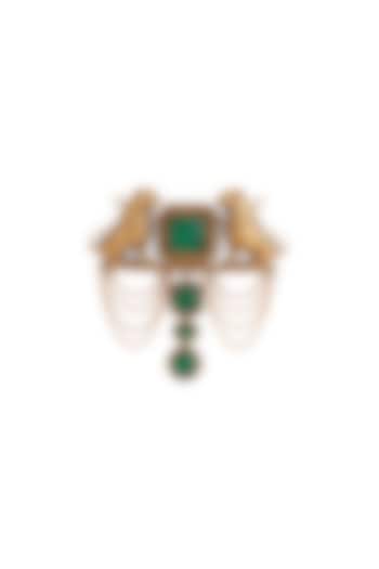 Gold Brass Brooch by Cosa Nostraa
