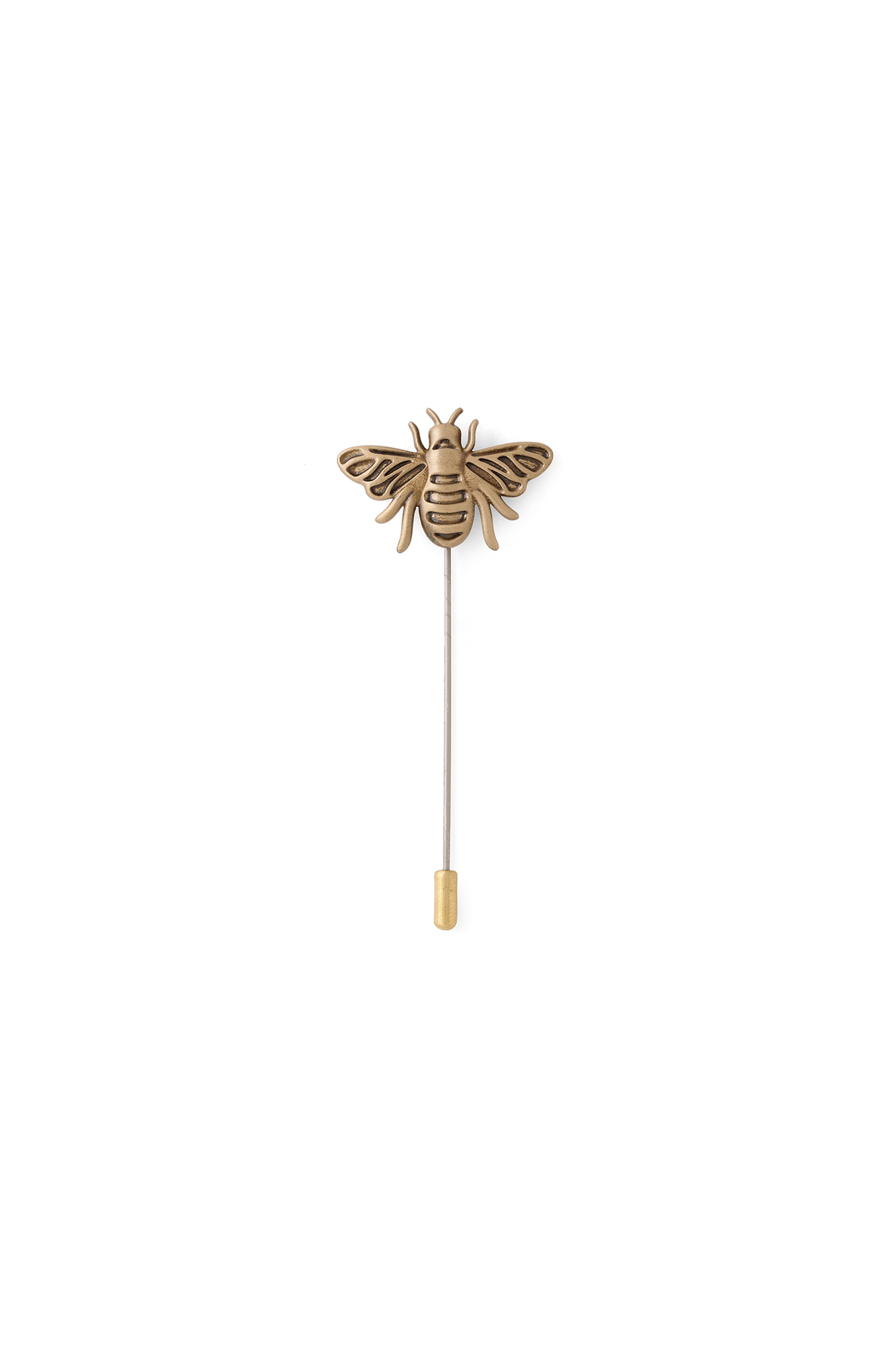 Antique Gold Brass Honey Bee Lapel Pin by Cosa Nostraa