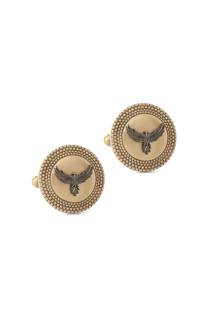 Antique Gold Brass Elegant Eagle Cufflinks by Cosa Nostraa at Pernia's Pop Up Shop