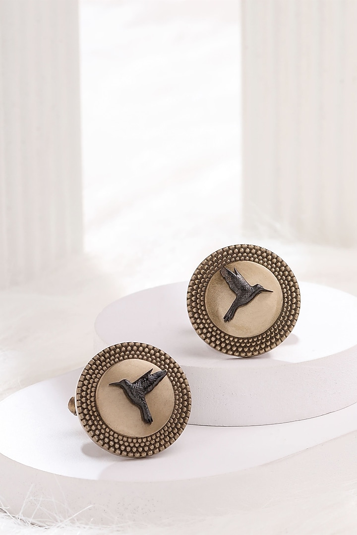 Antique Gold Brass flight Delight Harmony Cufflinks by Cosa Nostraa at Pernia's Pop Up Shop