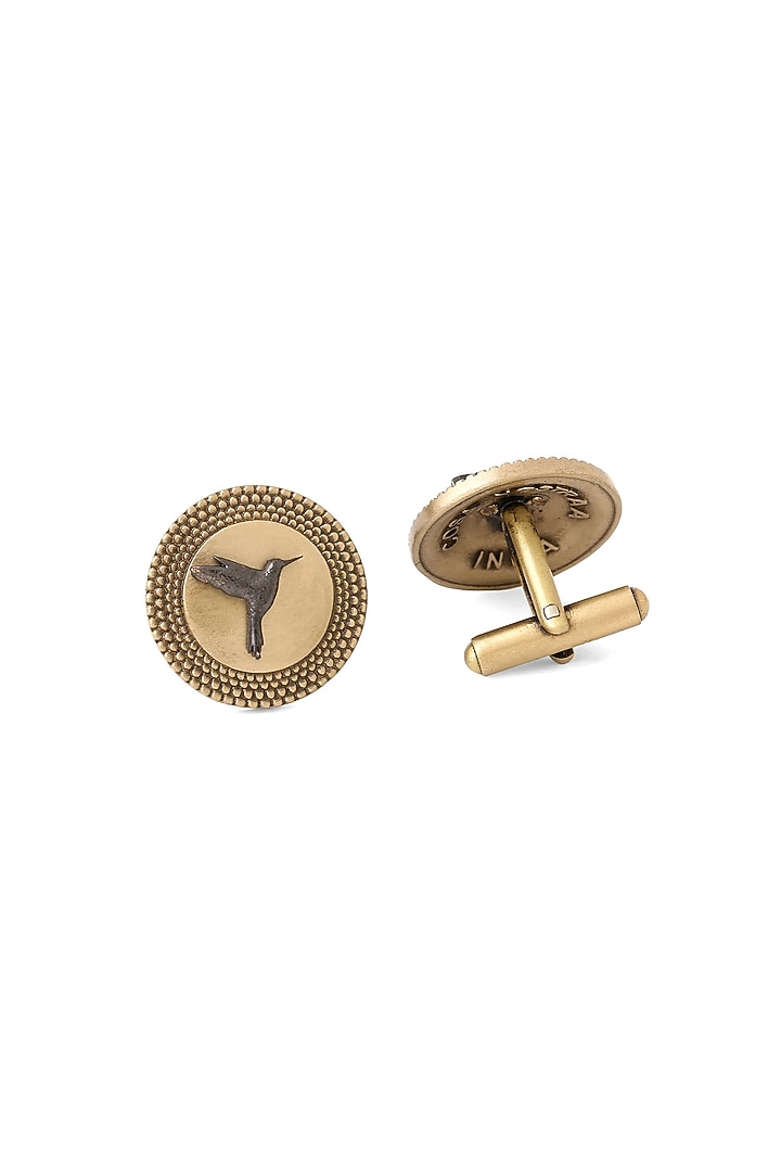 Antique Gold Brass flight Delight Harmony Cufflinks by Cosa Nostraa at Pernia's Pop Up Shop