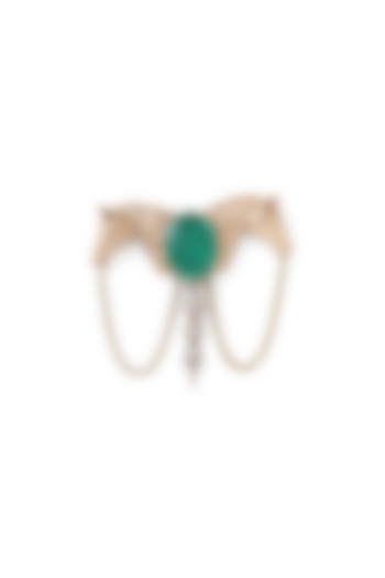 Gold Brass Horse Brooch by Cosa Nostraa