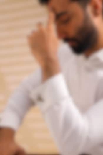 Oxidised Antique Gold Brass Cufflinks (Set Of 2) by Cosa Nostraa at Pernia's Pop Up Shop