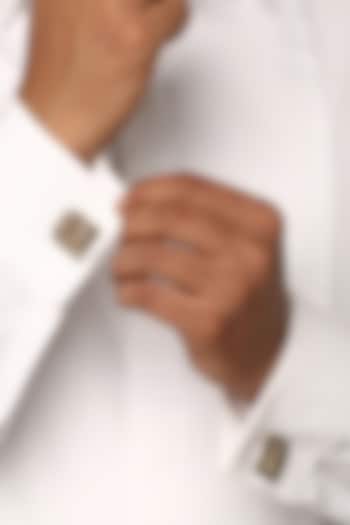 Antique Gold Cufflinks In Brass by Cosa Nostraa at Pernia's Pop Up Shop