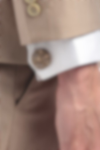 Antique Gold Brass Knight Lion Shield Cufflinks by Cosa Nostraa at Pernia's Pop Up Shop
