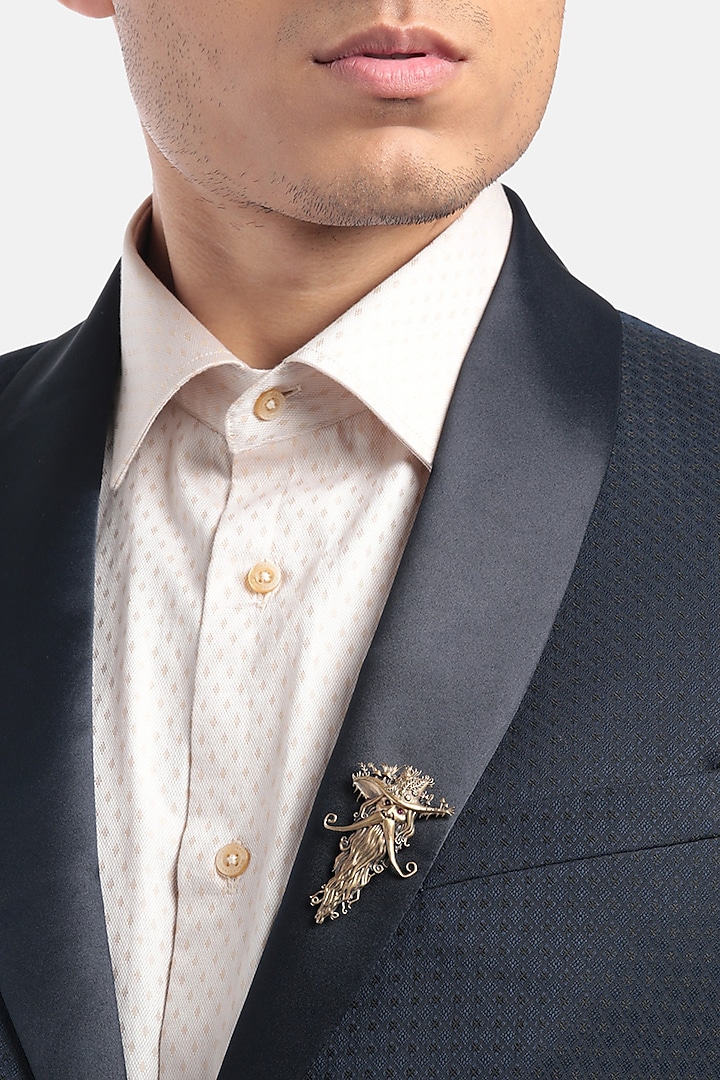 Antique Gold Cufflinks With Brooch by Cosa Nostraa at Pernia's Pop Up Shop