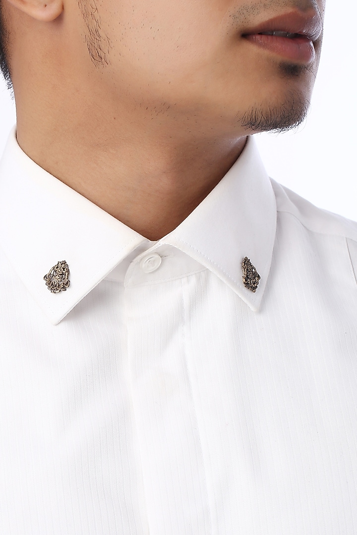 Antique Gold Miltiades Collar Tips by Cosa Nostraa at Pernia's Pop Up Shop